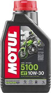 Motul 5100 10W30 Semi-Synthetic Engine Oil for Motorbike – 1 Litre